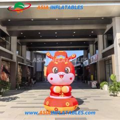 Inflatable New Year Snake Mascot High Giant Inflatable Cartoon Snake Street Decoration - Image 1