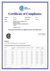 SA certificate from Nanjing Inter Tech Co., Ltd.