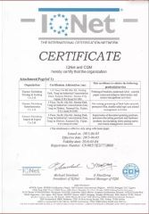 Certificate certificate from XIAMEN XINLISHENG I/E CO.,LTD