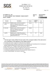 SGS certificate from ILU HONEY CO.,LTD