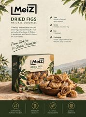 Turkish Dried Figs – Lerida / Natural, Grade 1 Mountain Figs, Size No. 5 – product photo 1, product detail gallery