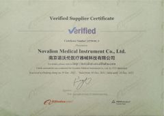 Verified Supplier Certificate certificate from Novalion Medical Instrument Co., Ltd.