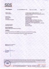SGS Test Report For PVC Foam Sheet certificate of Zhanjiang Kingstar Building Material Co., Ltd. – certificate photo, supplier certificates section