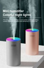 Humidifiers Kinscoter 2021 New Design USB Colorful Cool Mist Car Mini Air Humidifier with Night Light - Image 2
