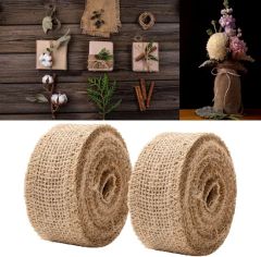 Indoor Outdoor Rustic Wedding Decoration Natural Burlap Ribbons - Image 4