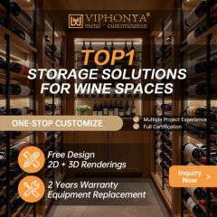 Royal Metal Customizable Minimalist Metal Display Shelving and Wine Racks - Image 5