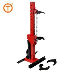 Red Adjustable Hydraulic Joints Auto Strut Coil Spring Compressor Tool with Snaps Positioning Holes - Image 1