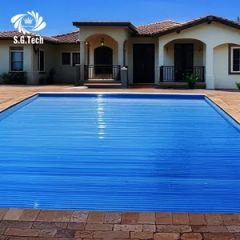Water Crown Durable Sliding and Automatic PC Swimming Pool Cover Protection Equipment - Image 3