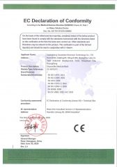 EC Declaration of Conformity certificate from Dongguan Nuokang Healthcare Technology Co., Ltd.