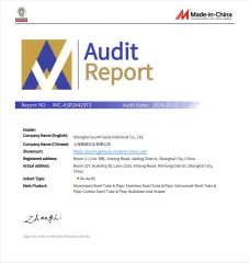 CERTIFICATES - BV certificate from Shanghai South Geely Industrial Co., Ltd.