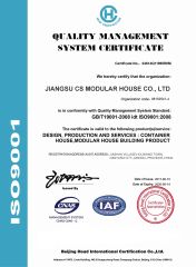 ISO 9001 certificate certificate from CS Modular House Co.,Ltd.