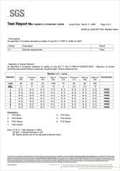 SGS Testing Report certificate from Milleen Garden (Qingdao) Co., Ltd