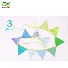 Red Triangle String Banner Cotton Bunting Flags Item NF11f19023 Size Customized Shape Customized HS Code 630790009 Dimension Customize - Image 2