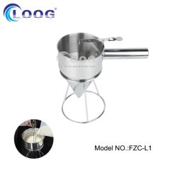 Multifunction Stainless Steel Funnel Octopus Fish Balls Tools Conical Funnel Tool Pancake Batter Dispenser Bakeware Maker with Rack for Making Dessert - Image 1