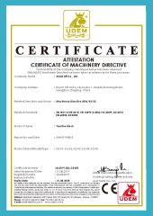 CE-SQ certificate of Giant Lift Co., Ltd. – certificate photo, supplier certificates section