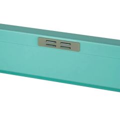 Home Metal Modern 2 Glass Doors Cache Accent Locker Cabinets - Image 6