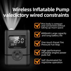 150psi Digital Car Air Compressor Fast Tire Inflator with LED Light & Auto Shutoff - Image 6