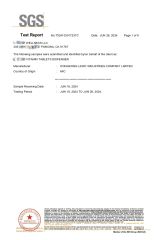 SGS certificated 1 certificate from Hongkong Lindy Industries Company Limited