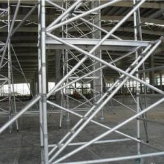 2ND Hand Used Aluminum Mobile Scaffolding Tower Material Shape Round Color Silver Trademark SOLID Model NO. Solid-s-m Origin Shanxi, - Image 4