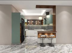 Modular Kitchens Customized Material PVC Appearance Modern Finish Type Polished Mount Type Floor Mount Pattern Design - Image 12