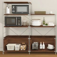 Custom Kitchen Storage Shelving Units Shelves Organizer Microwave Metal Shelf Rack - Image 4