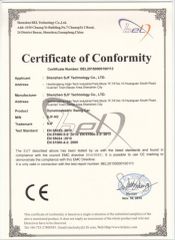 CE certificate of hoverboard certificate of Shenzhen SJF Technology Co., Ltd. – certificate photo, supplier certificates section