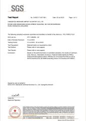 PI Film certificate from Hangzhou Weshare Import and Export Co., Ltd.