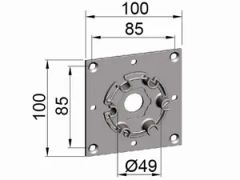 Aluminium Side Plate Bracket Motor Bracket Kind Slat Warranty 3 Color White Origin China Style Modern Material Aluminum Trademark ALUTTER - Image 5