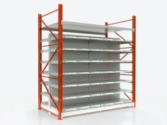 Customized Professional Metal Double Side Display Storage Pruduct Supermarket Warehou Racking Shelving - Image 3