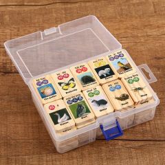 Clear Plastic Jewelry Box Organizer Storage Container - Image 2