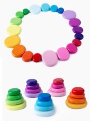 Painted Stone Blocks Sensory Learning & Building Block Toys Origin China Scale Medium Style Chinese Color as Photo Trademark - Image 5