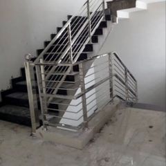 Stainless Steel Railings, For Home Design Bar Position Balcony I Deal In New Only Usage/Application Home Material Stainless - B.K. Engg. Service