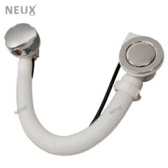 Wholesale Chrome Hair Catcher Flexible Pop up Plastic Bathtub Drain with Overflow - Hangzhou Zhouguan Import And Export Co., Ltd.