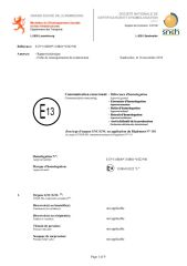 E-Mark(DYS-06) certificate from Danyang Feilun Gas Valve Co., Ltd.