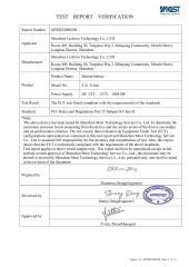 Lizhixin MTEB24090208 FCC certificate of Shenzhen Lizhixin Technology Co., Ltd – certificate photo, supplier certificates section