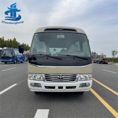 Premium 29 Seats Used Coaster Shuttle Vehicle High Roof Gasoline Mini Coach - Image 3