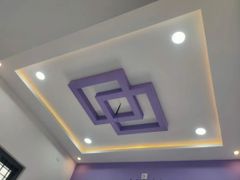 Pop Gypsum False Ceiling Work Service Glare Control Dimmable And Adjustable Lighting Performance Eliminates Shadows And Lessens - Image 2