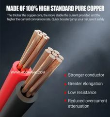Automotive Harness Cable Jump Starter Cable with Battery Claps - Image 5