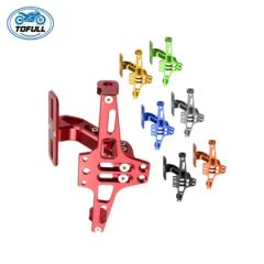 Motorcycle Modification Accessories Adjustable Rear CNC Aluminum License Plate Frame - Image 5