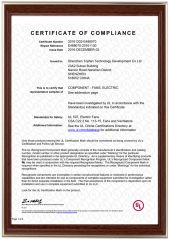 UL-2 certificate from Shenzhen Topfan Technology Development Co., Ltd.