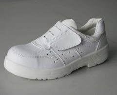 Cleanroom White Safety Shoes Insoles EVA Origin China Gender Unisex Hand Made Desma Upper Material PU Trademark Lingtech - Shanghai Lingtech Technology Co., Ltd.