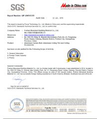 SGS Certification certificate from Manybest Building Materials Co., Ltd.