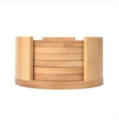 BTC7979 Bamboo Coasters 90mm Natural Polished 1Set/Bag Style Simple Diameter 90mm Origin Nanping Trademark LEXDO Model NO. BTC-7979 - Image 4