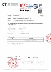 30 Shore a silicone UL94 HB certificate from Hangzhou Bright Rubber Plastic Product Co., Ltd.
