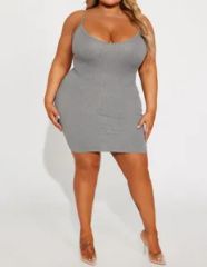 Chic Ribbed Slip Dress Perfect for Casual and Evening Wear - Image 4