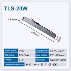 Waterproof Linear LED Driver and LED Switching Power Supply IP67 for Bathroom Mirror Use - Image 4