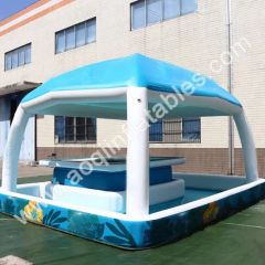 Inflatable Pool Bar Pool Inflatable Pool with Bar Min,Order 1PC Trademark AOQI Brand Name Aoqi Packing 100*50cm HS Code - Image 1