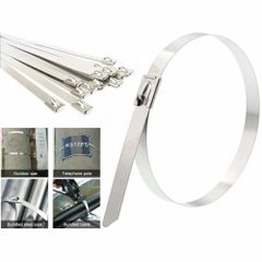 Silver Ss Cable Tie Color Silver Length 300 mm Fire Safety Yes Uv Resistance Yes Strength Excellent Width 4.6 mm – 12 - Image 2