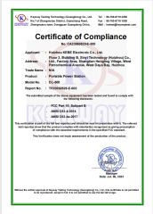 Certificate of Compliance certificate of Shenzhen Kebe Electronic Co., Ltd – certificate photo, supplier certificates section