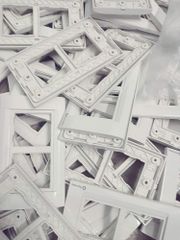 Plastic Electrical Ceiling Rose, Thickness: 6.5 mm Shape Round Color White Brand Harmony Pattern Printed Mounting - Image 4